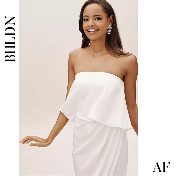 BHLDN KELLI MIDI DRESS IN WHITE NEW SIZE 12 - Picture 6 of 8